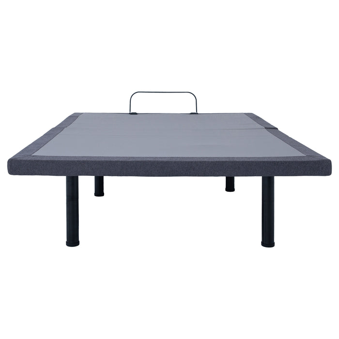 Negan Eastern King, E.King, Queen, & Twin XL Adjustable Bed Base Grey and Black