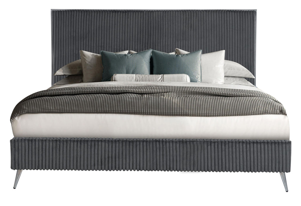 ENZO DARK GREY KING BED