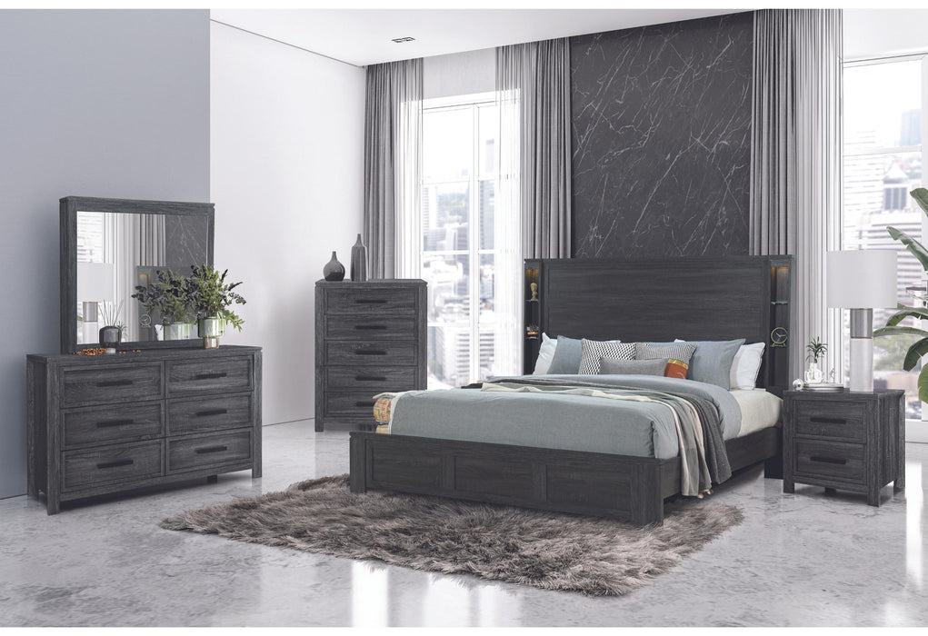 CYPRESS DARK GREY FULL BED GROUP